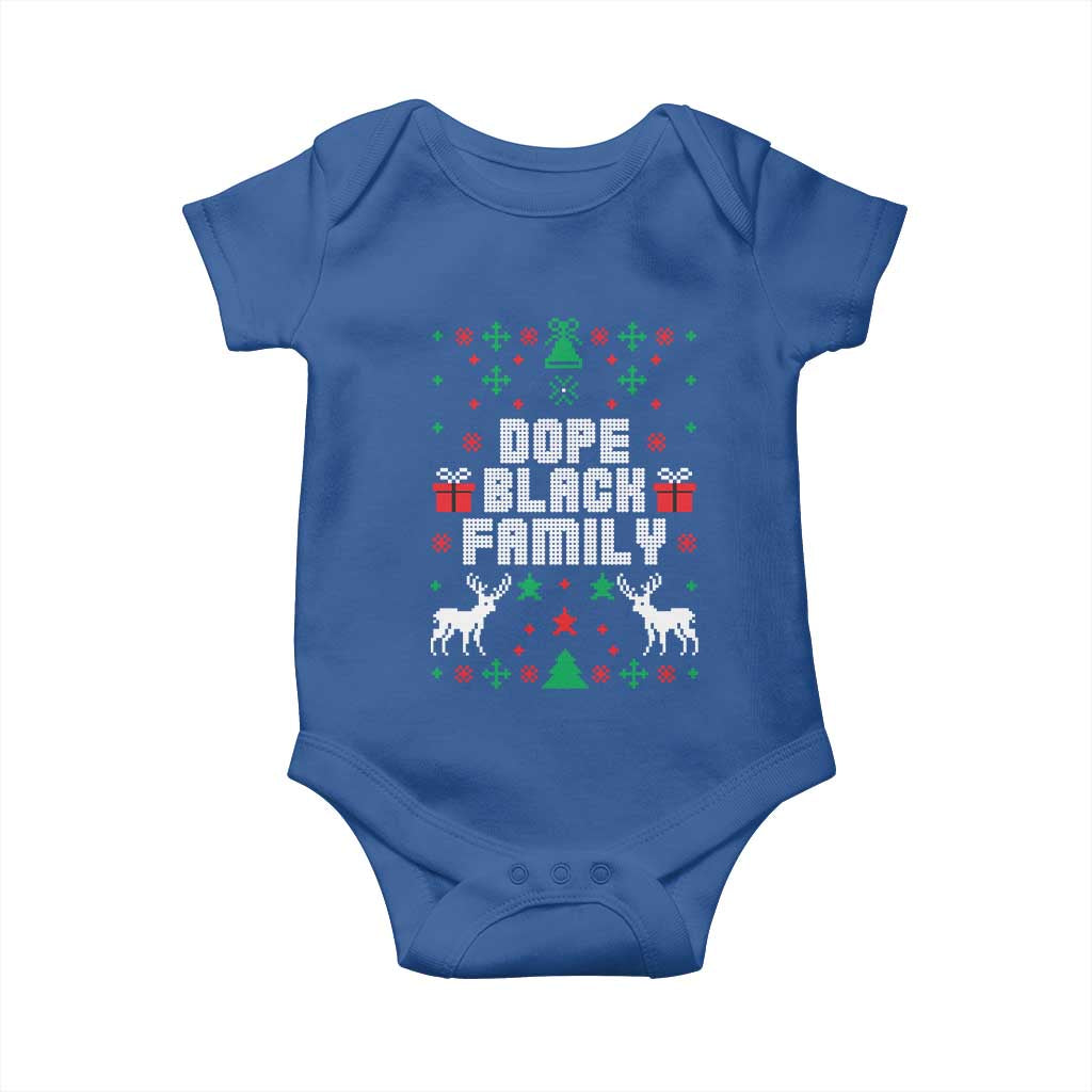 African American Family Christmas Baby Onesie Dope Black Family Matching Ugly Christmas - African Pride