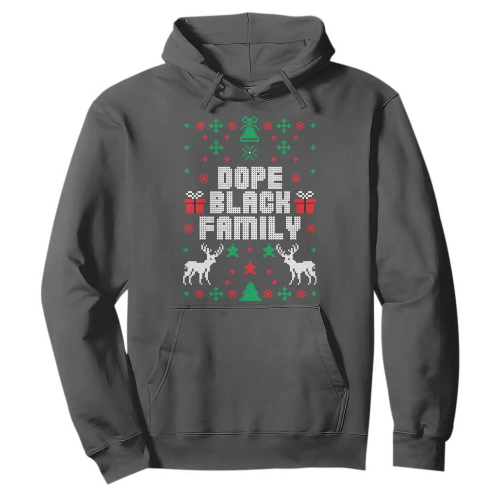 African American Family Christmas Hoodie Dope Black Family Matching Ugly Christmas - African Pride