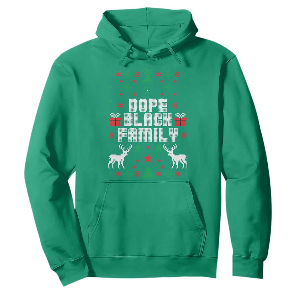 African American Family Christmas Hoodie Dope Black Family Matching Ugly Christmas - African Pride