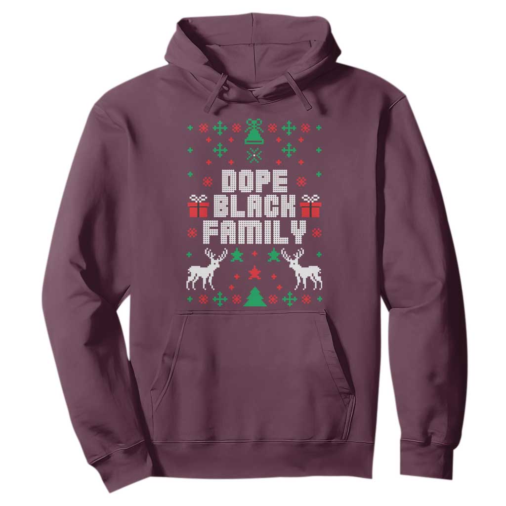 African American Family Christmas Hoodie Dope Black Family Matching Ugly Christmas - African Pride