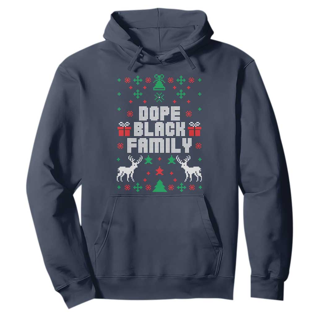 African American Family Christmas Hoodie Dope Black Family Matching Ugly Christmas - African Pride