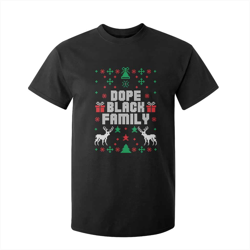 African American Family Christmas T Shirt For Kid Dope Black Family Matching Ugly Christmas - African Pride