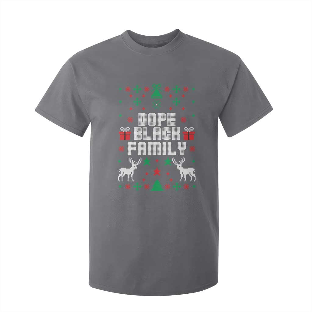 African American Family Christmas T Shirt For Kid Dope Black Family Matching Ugly Christmas - African Pride