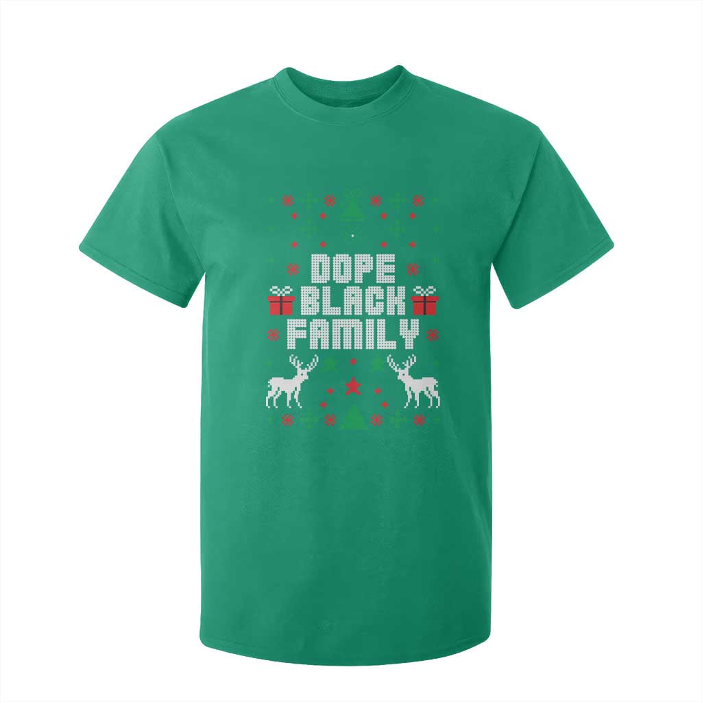 African American Family Christmas T Shirt For Kid Dope Black Family Matching Ugly Christmas - African Pride
