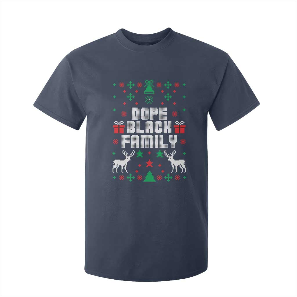 African American Family Christmas T Shirt For Kid Dope Black Family Matching Ugly Christmas - African Pride