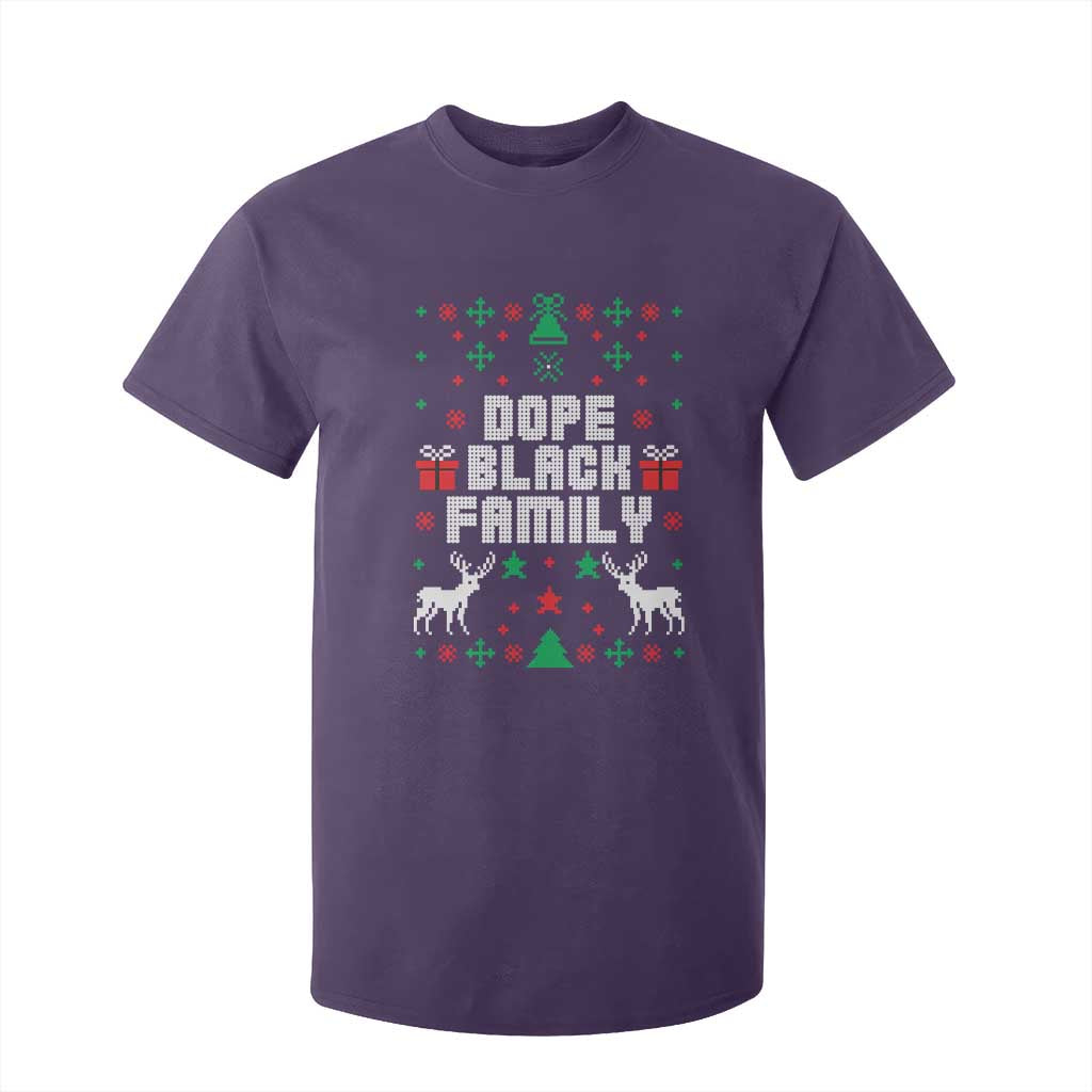 African American Family Christmas T Shirt For Kid Dope Black Family Matching Ugly Christmas - African Pride