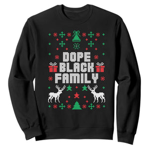 African American Family Christmas Sweatshirt Dope Black Family Matching Ugly Christmas - African Pride