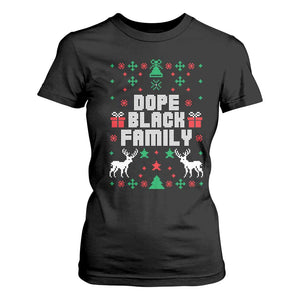 African American Family Christmas T Shirt For Women Dope Black Family Matching Ugly Christmas - African Pride