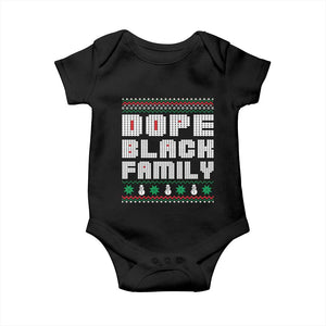 African American Family Christmas Baby Onesie Dope Black Family Matching Ugly Xmas - African Pride