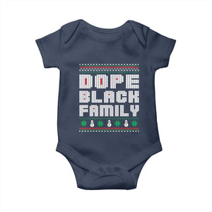African American Family Christmas Baby Onesie Dope Black Family Matching Ugly Xmas - African Pride