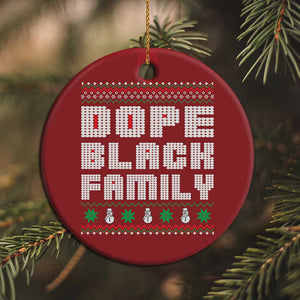 African American Family Christmas Christmas Ornament Dope Black Family Matching Ugly Xmas - African Pride