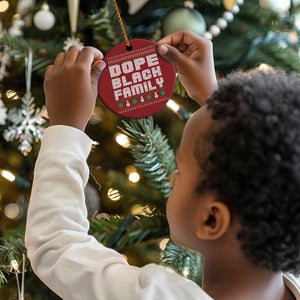 African American Family Christmas Christmas Ornament Dope Black Family Matching Ugly Xmas - African Pride