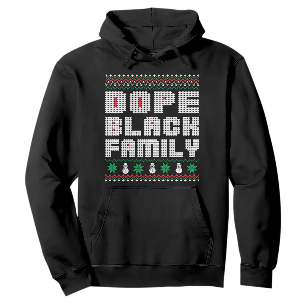 African American Family Christmas Hoodie Dope Black Family Matching Ugly Xmas - African Pride