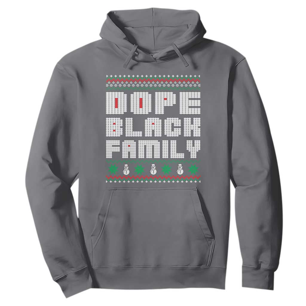 African American Family Christmas Hoodie Dope Black Family Matching Ugly Xmas - African Pride