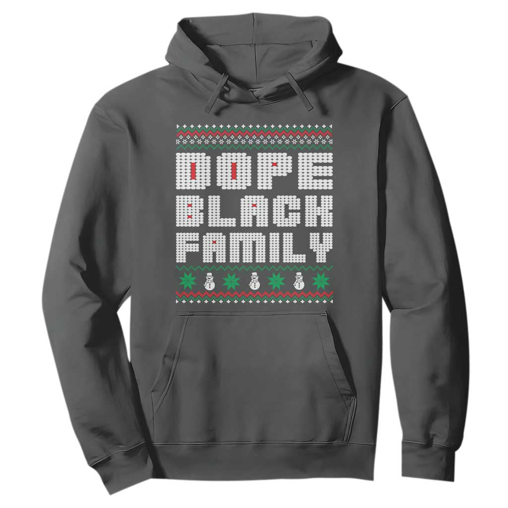 African American Family Christmas Hoodie Dope Black Family Matching Ugly Xmas - African Pride