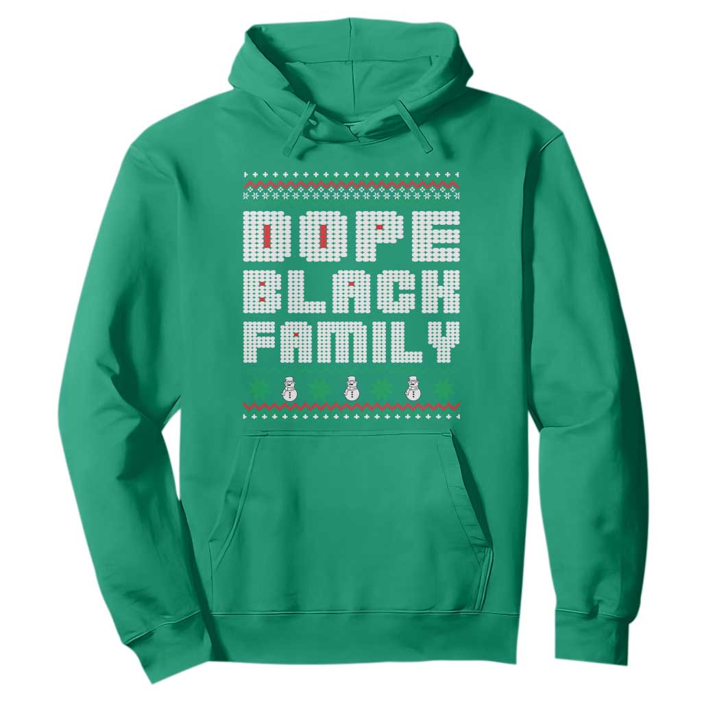African American Family Christmas Hoodie Dope Black Family Matching Ugly Xmas - African Pride