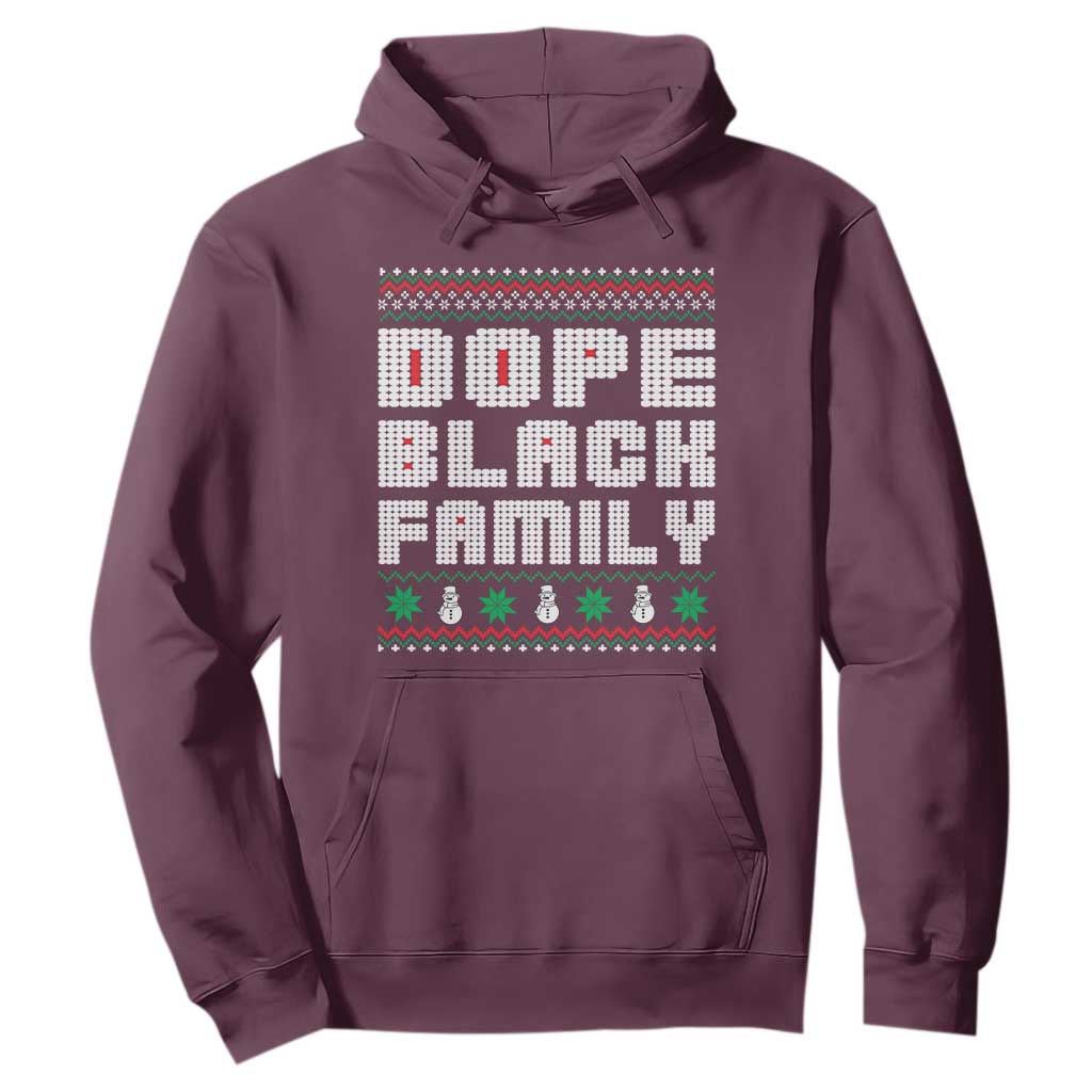 African American Family Christmas Hoodie Dope Black Family Matching Ugly Xmas - African Pride