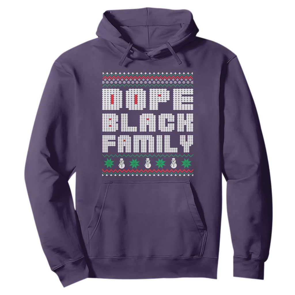 African American Family Christmas Hoodie Dope Black Family Matching Ugly Xmas - African Pride