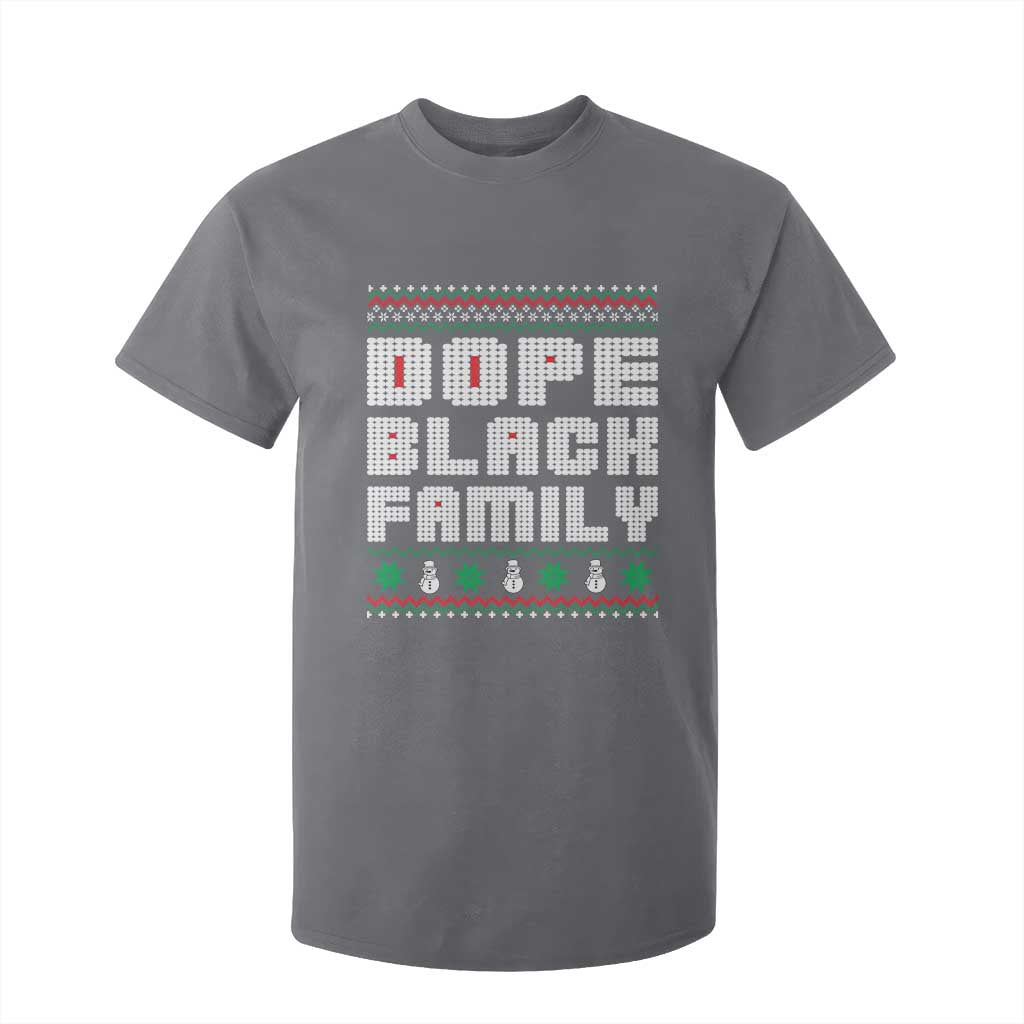African American Family Christmas T Shirt For Kid Dope Black Family Matching Ugly Xmas - African Pride
