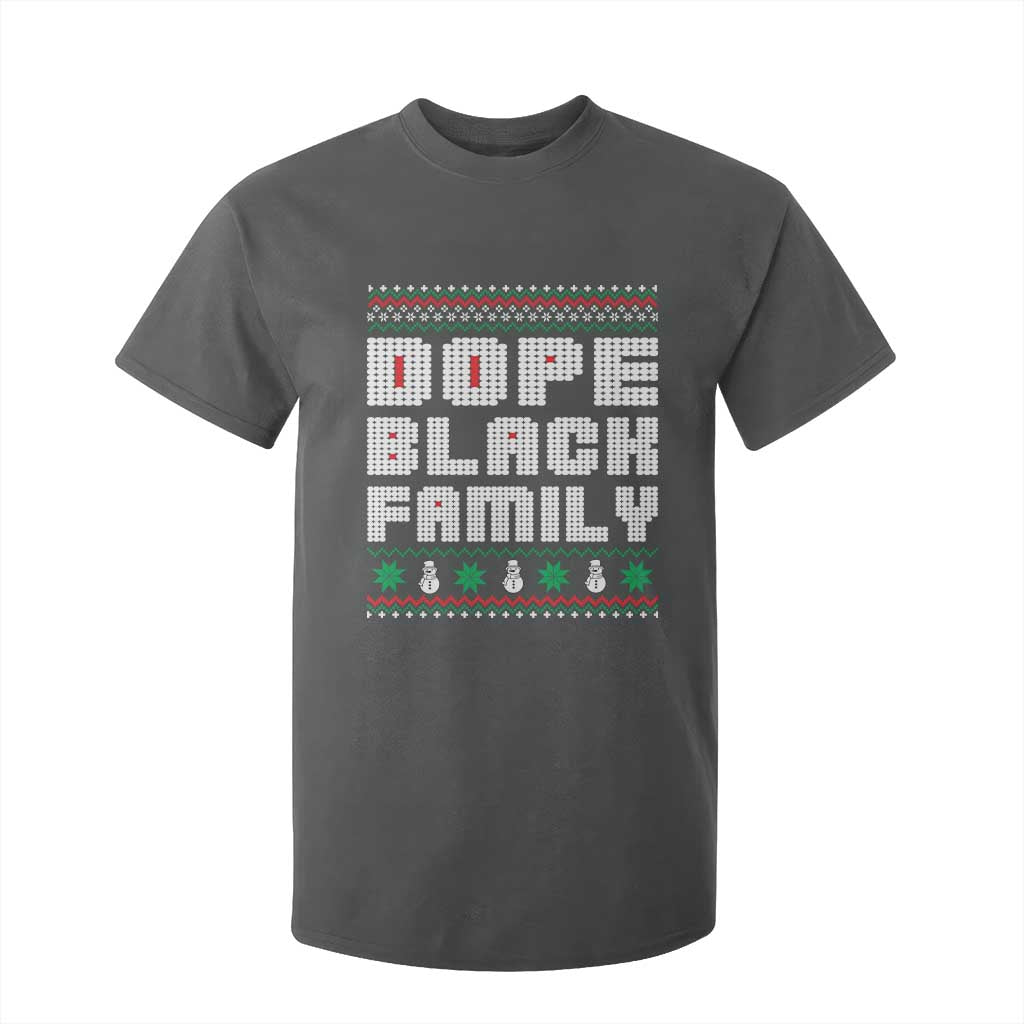 African American Family Christmas T Shirt For Kid Dope Black Family Matching Ugly Xmas - African Pride