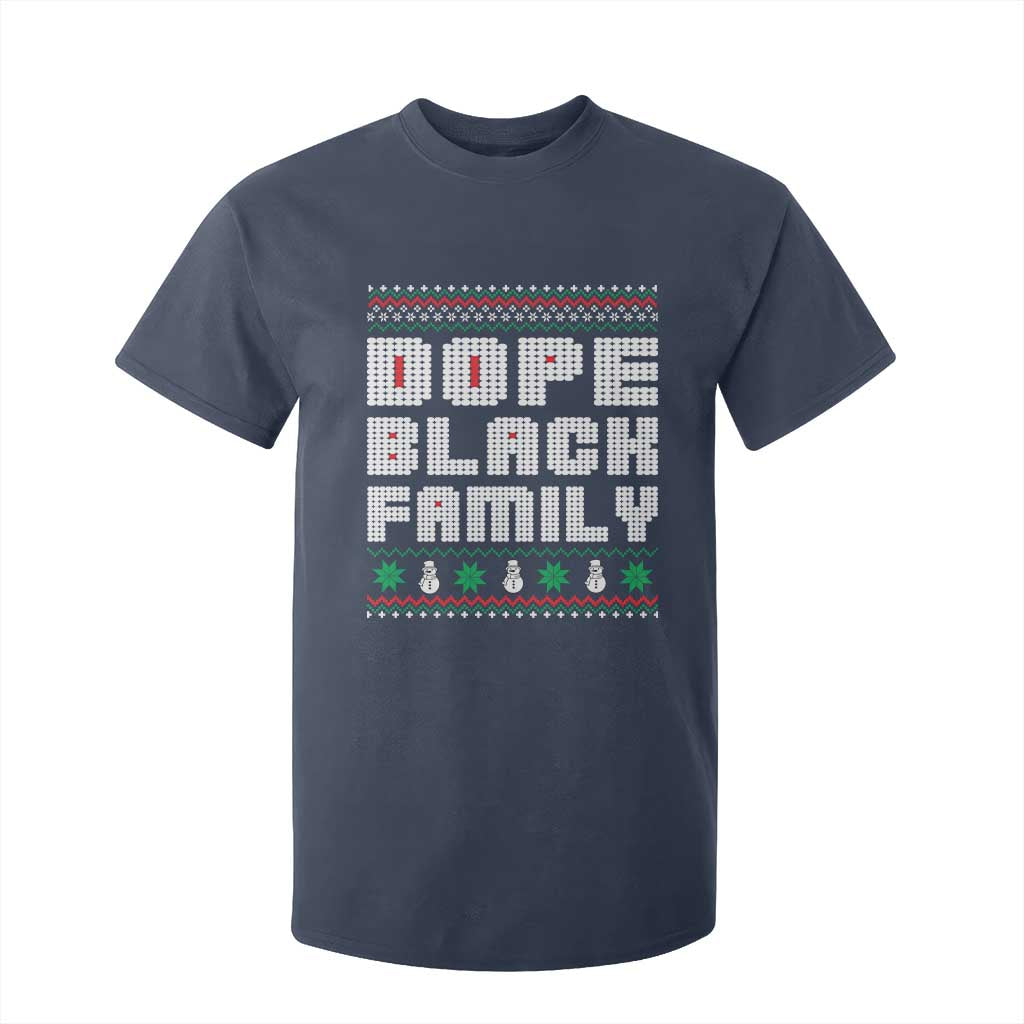 African American Family Christmas T Shirt For Kid Dope Black Family Matching Ugly Xmas - African Pride