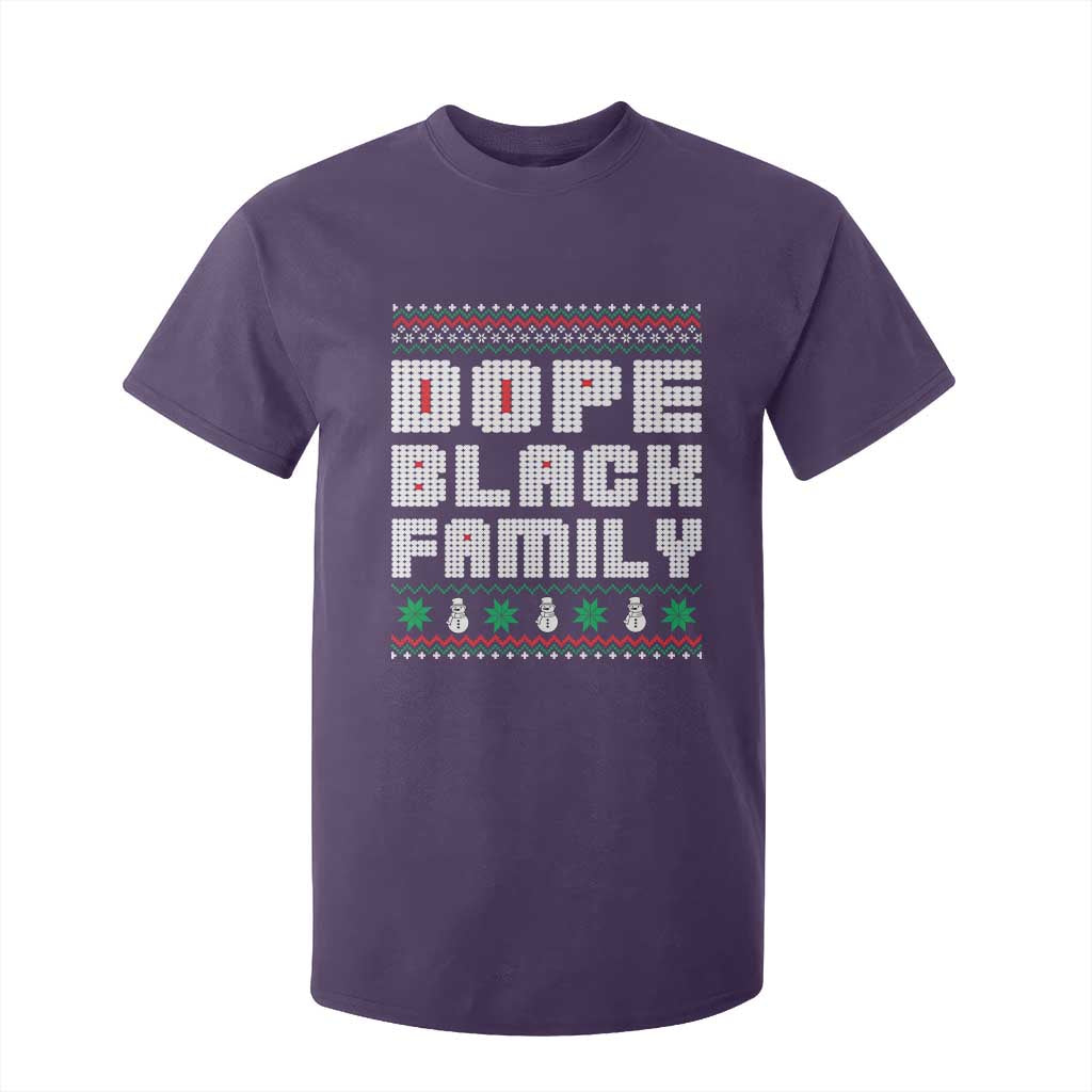 African American Family Christmas T Shirt For Kid Dope Black Family Matching Ugly Xmas - African Pride