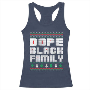 African American Family Christmas Racerback Tank Top Dope Black Family Matching Ugly Xmas - African Pride
