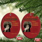 Black History Month Angela Davis Christmas Ornament Black Panther Party Feminist Human Rights Inspirational Quote - African Pride
