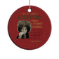 Black History Month Angela Davis Christmas Ornament Black Panther Party Feminist Human Rights Inspirational Quote - African Pride