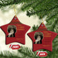 Black History Month Angela Davis Christmas Ornament Black Panther Party Feminist Human Rights Inspirational Quote - African Pride