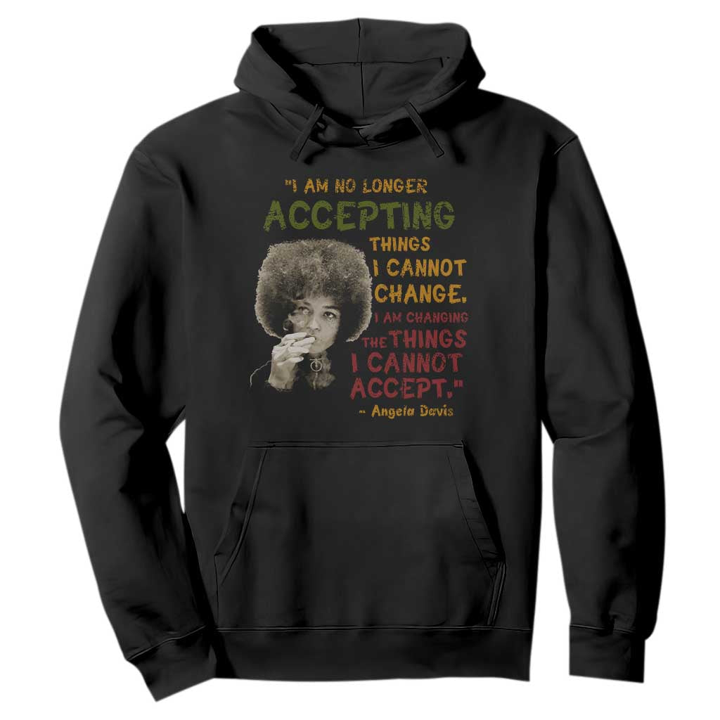 Black History Month Angela Davis Hoodie Black Panther Party Feminist Human Rights Inspirational Quote - African Pride