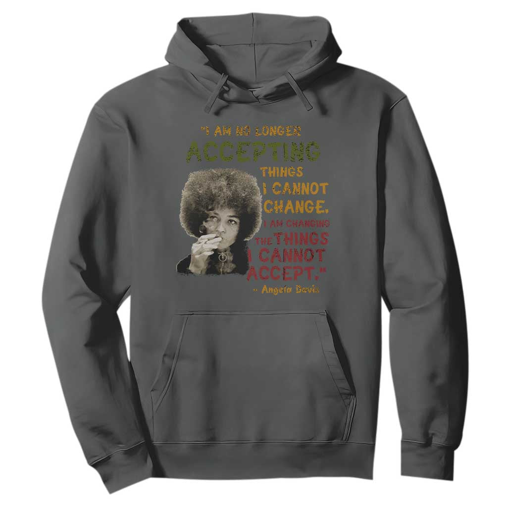 Black History Month Angela Davis Hoodie Black Panther Party Feminist Human Rights Inspirational Quote - African Pride