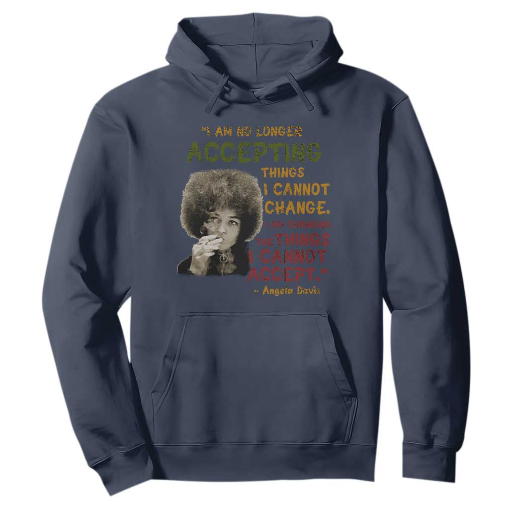 Black History Month Angela Davis Hoodie Black Panther Party Feminist Human Rights Inspirational Quote - African Pride