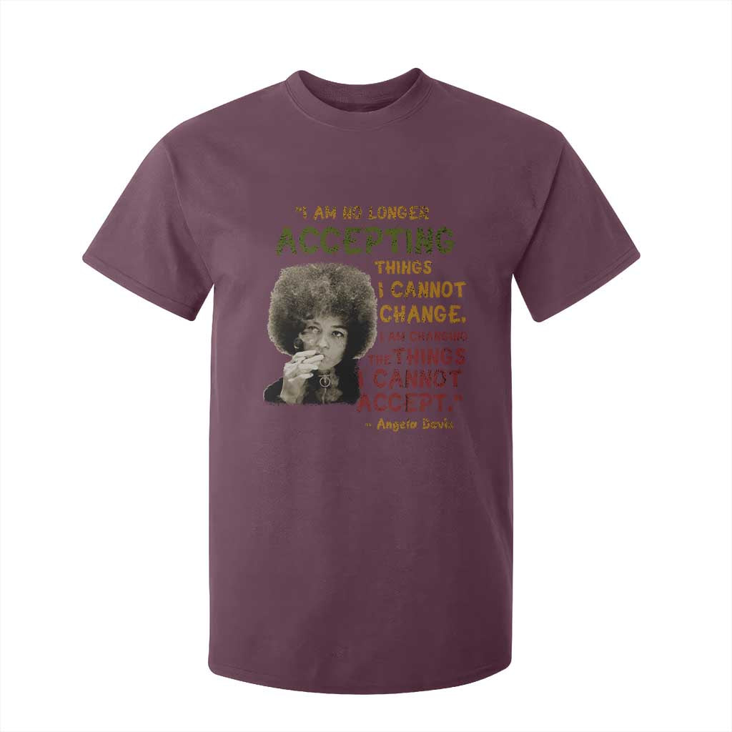 Black History Month Angela Davis T Shirt For Kid Black Panther Party Feminist Human Rights Inspirational Quote - African Pride