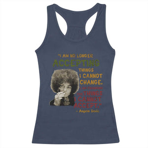 Black History Month Angela Davis Racerback Tank Top Black Panther Party Feminist Human Rights Inspirational Quote - African Pride