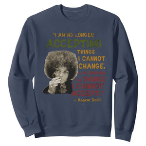 Black History Month Angela Davis Sweatshirt Black Panther Party Feminist Human Rights Inspirational Quote - African Pride