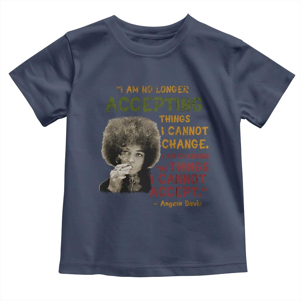 Black History Month Angela Davis Toddler T Shirt Black Panther Party Feminist Human Rights Inspirational Quote - African Pride