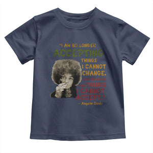 Black History Month Angela Davis Toddler T Shirt Black Panther Party Feminist Human Rights Inspirational Quote - African Pride
