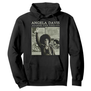 Black History Month Angela Davis Hoodie Raise Your Voice Feminist Human Rights - African Pride