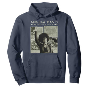 Black History Month Angela Davis Hoodie Raise Your Voice Feminist Human Rights - African Pride