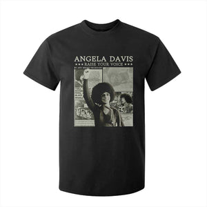 Black History Month Angela Davis T Shirt For Kid Raise Your Voice Feminist Human Rights - African Pride