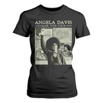 Black History Month Angela Davis T Shirt For Women Raise Your Voice Feminist Human Rights - African Pride