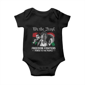 Vintage Black Panther Party Baby Onesie Huey P. Newton Malcolm X Angela Davis Black History - African Pride