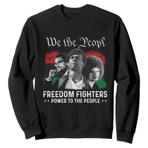 Vintage Black Panther Party Sweatshirt Huey P. Newton Malcolm X Angela Davis Black History - African Pride