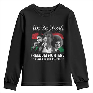 Vintage Black Panther Party Youth Sweatshirt Huey P. Newton Malcolm X Angela Davis Black History - African Pride