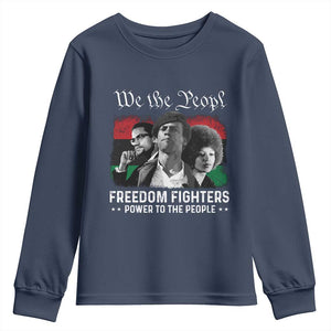 Vintage Black Panther Party Youth Sweatshirt Huey P. Newton Malcolm X Angela Davis Black History - African Pride