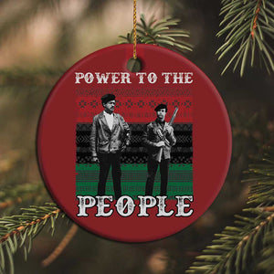 Vintage Black Panthers Party Christmas Ornament Power To The People Self Defense Black History - African Pride
