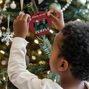Vintage Black Panthers Party Christmas Ornament Power To The People Self Defense Black History - African Pride