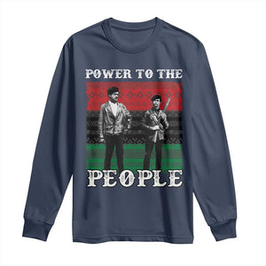 Vintage Black Panthers Party Long Sleeve Shirt Power To The People Self Defense Black History - African Pride