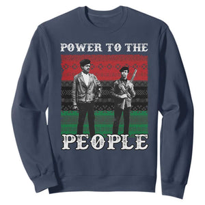 Vintage Black Panthers Party Sweatshirt Power To The People Self Defense Black History - African Pride